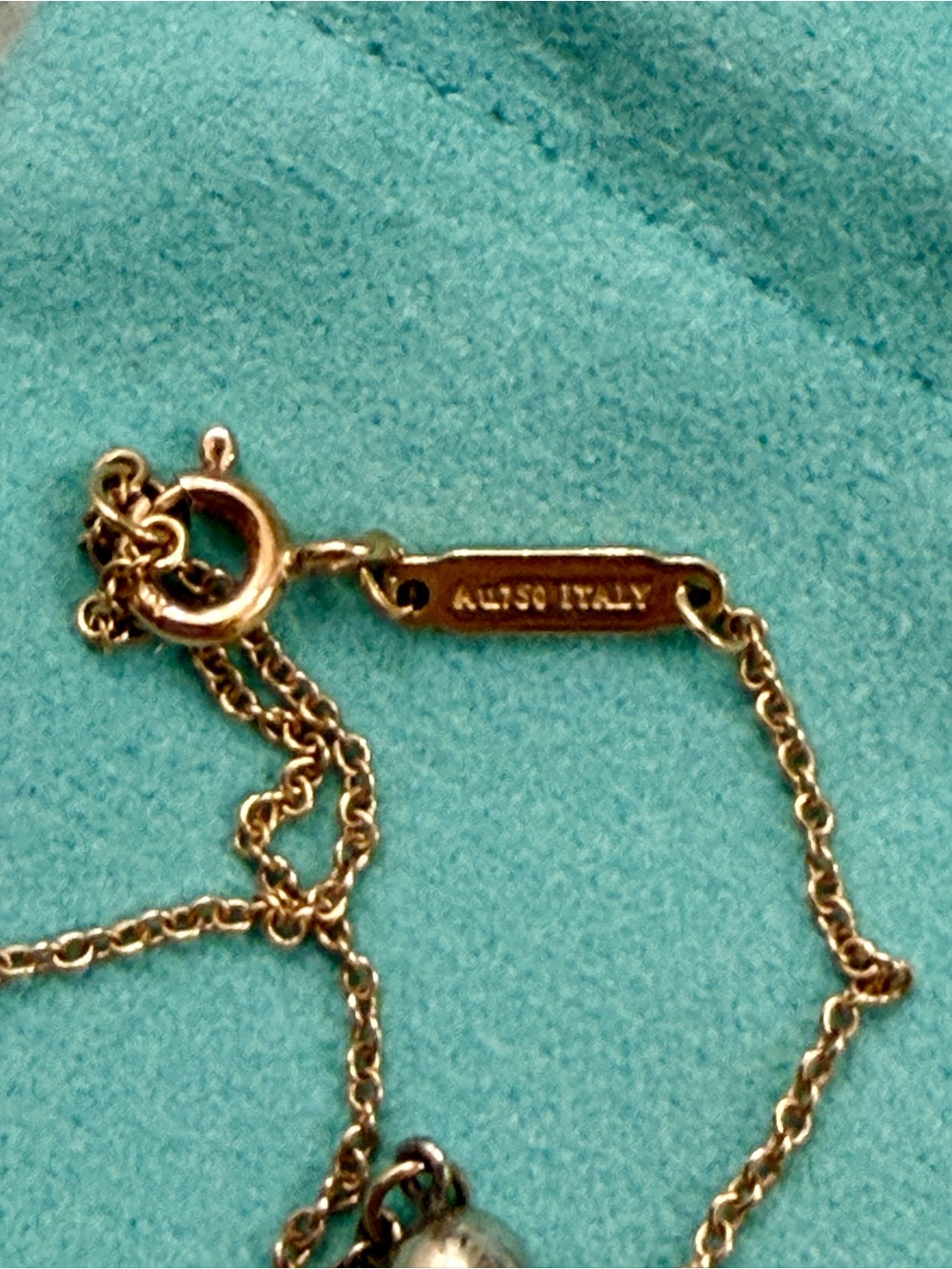 Tiffany & Co. Gold Ladybug Pendant Necklace with Pearl Accent - Picture 4 of 5